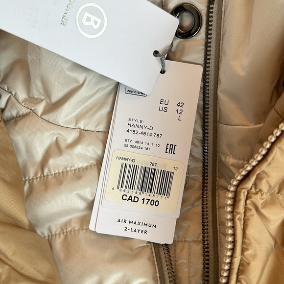 BOGNER
Hanny-D Caramel Puffer Coat women’s size 12 - Picture 5 of 10